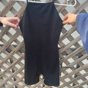 Wild Fable | Black Ribbed Sleeveless Romper